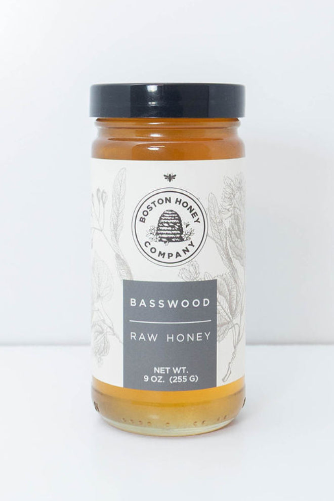 Boston Honey Company Basswood Raw Honey