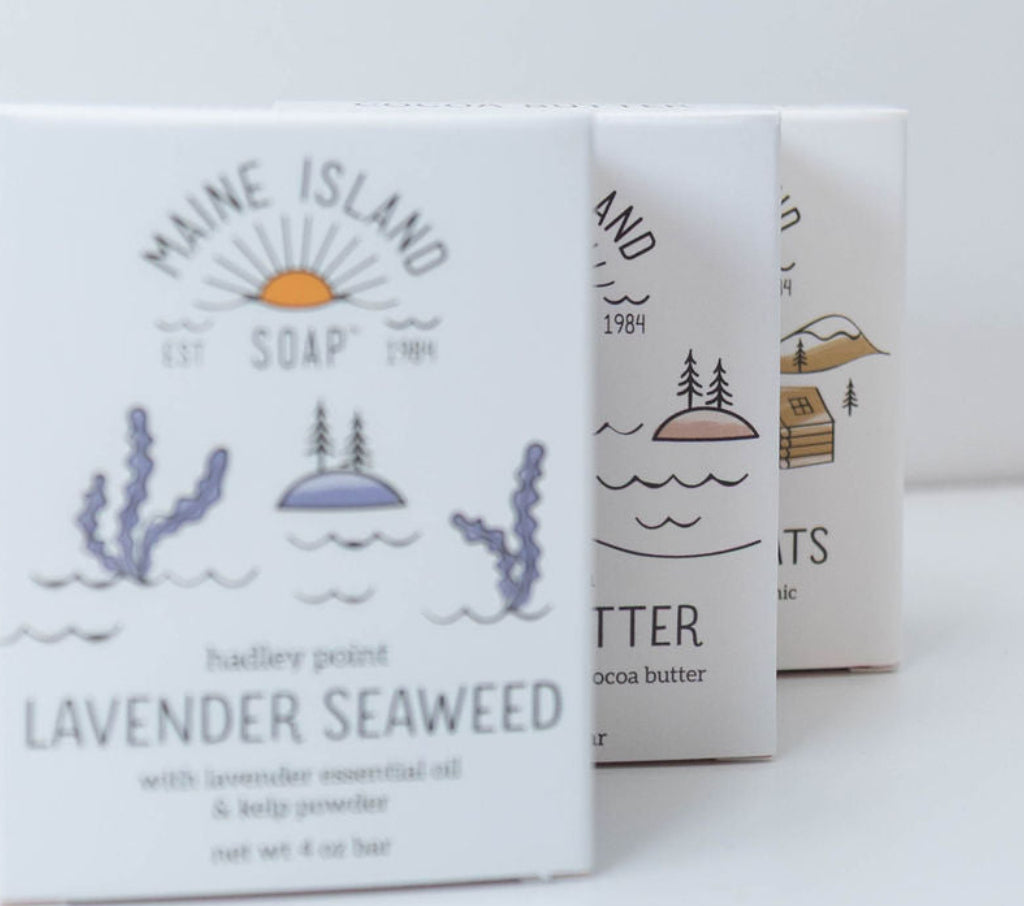 Maine Island Soap lavender seaweed.