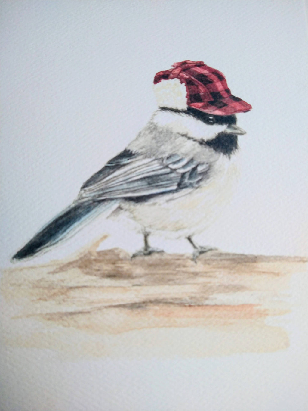 Birds with Hats Winter Notecard Set – 5 Whimsical Illustrated Cards