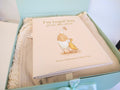 Luxury Baby Gift Set | Petite Evelina Muslin Blanket, Lace Swaddle & Keepsake Book