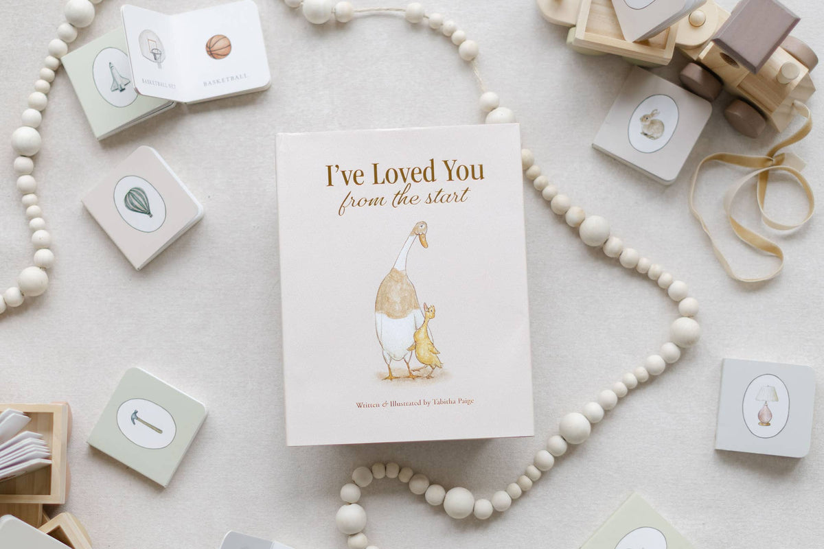 Baby Blanket & Keepsake Book Gift Set | Petite Evelina Cotton Muslin Blanket with Lace