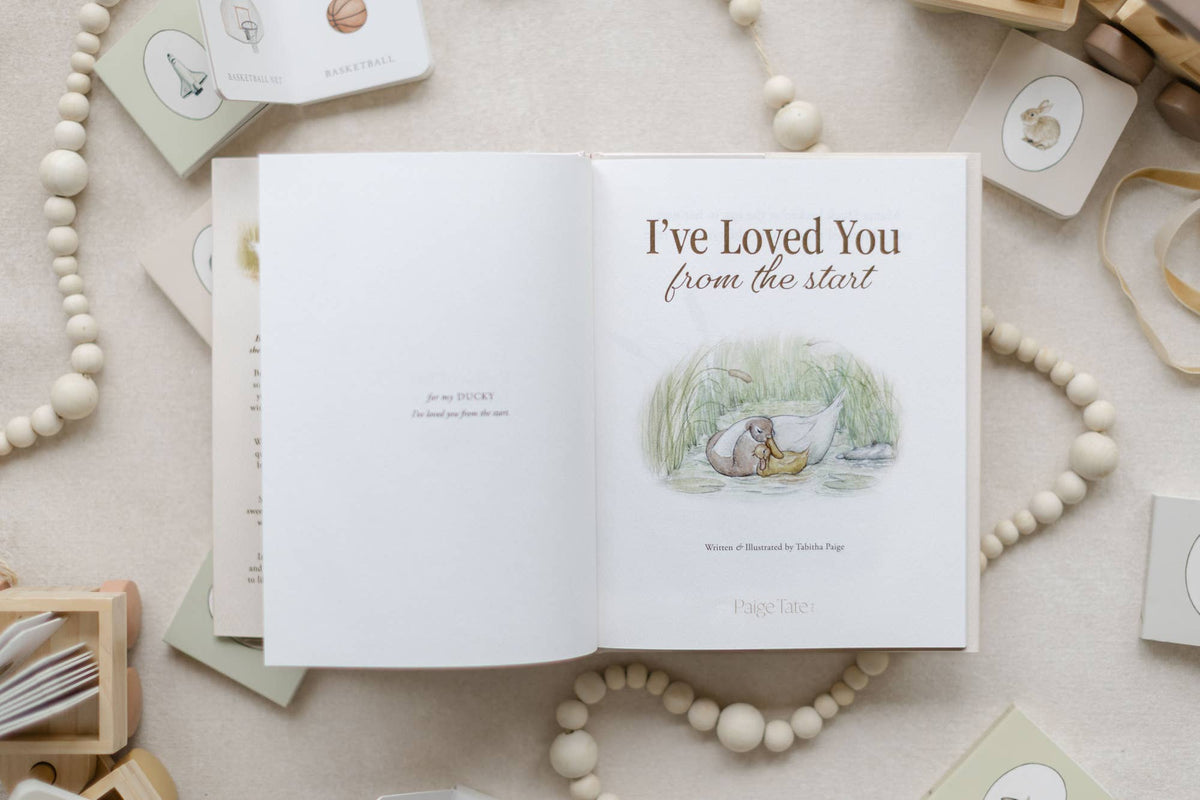 Baby Blanket & Keepsake Book Gift Set | Petite Evelina Cotton Muslin Blanket with Lace