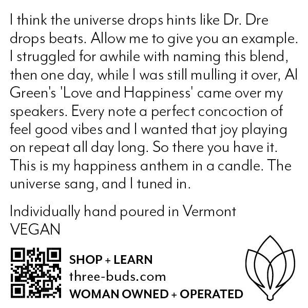 Love + Happiness — Vermont Hand-Poured Soy Candle