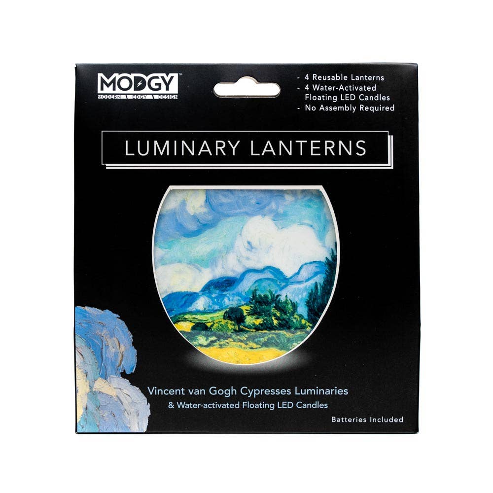 MODGY Art-Inspired Luminary Lanterns – Set of 4