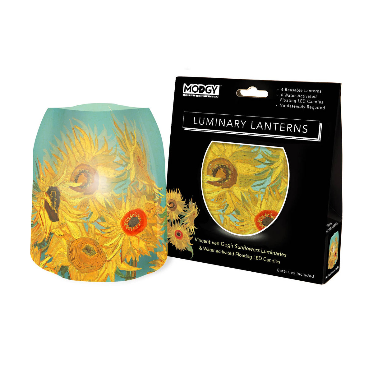 MODGY Art-Inspired Luminary Lanterns – Set of 4