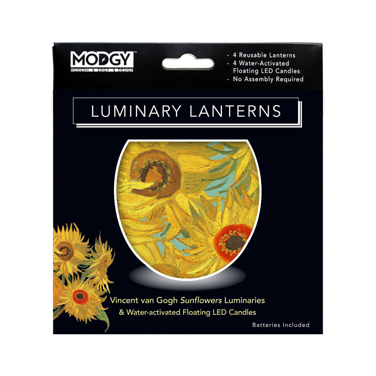 MODGY Art-Inspired Luminary Lanterns – Set of 4
