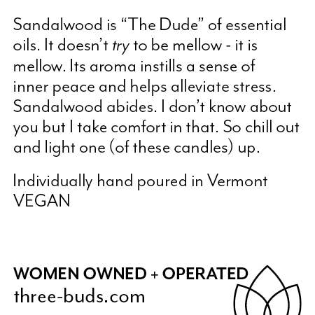 Sandalwood — Vermont Hand-Poured Soy Candle