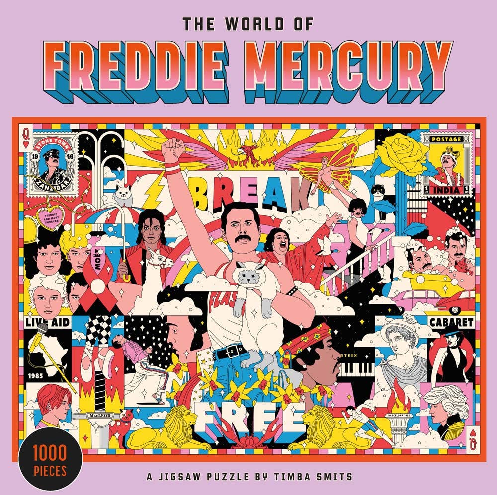 The World of Freddie Mercury 1000-Piece Jigsaw Puzzle